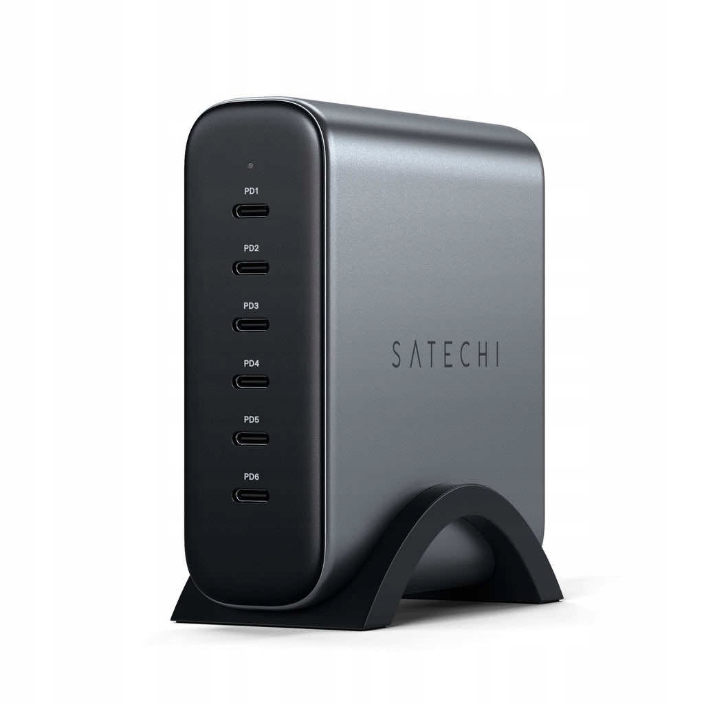 Ładowarka Satechi 200W USB-C 6-port GaN – Wydajne ładowanie dla wielu urządzeń