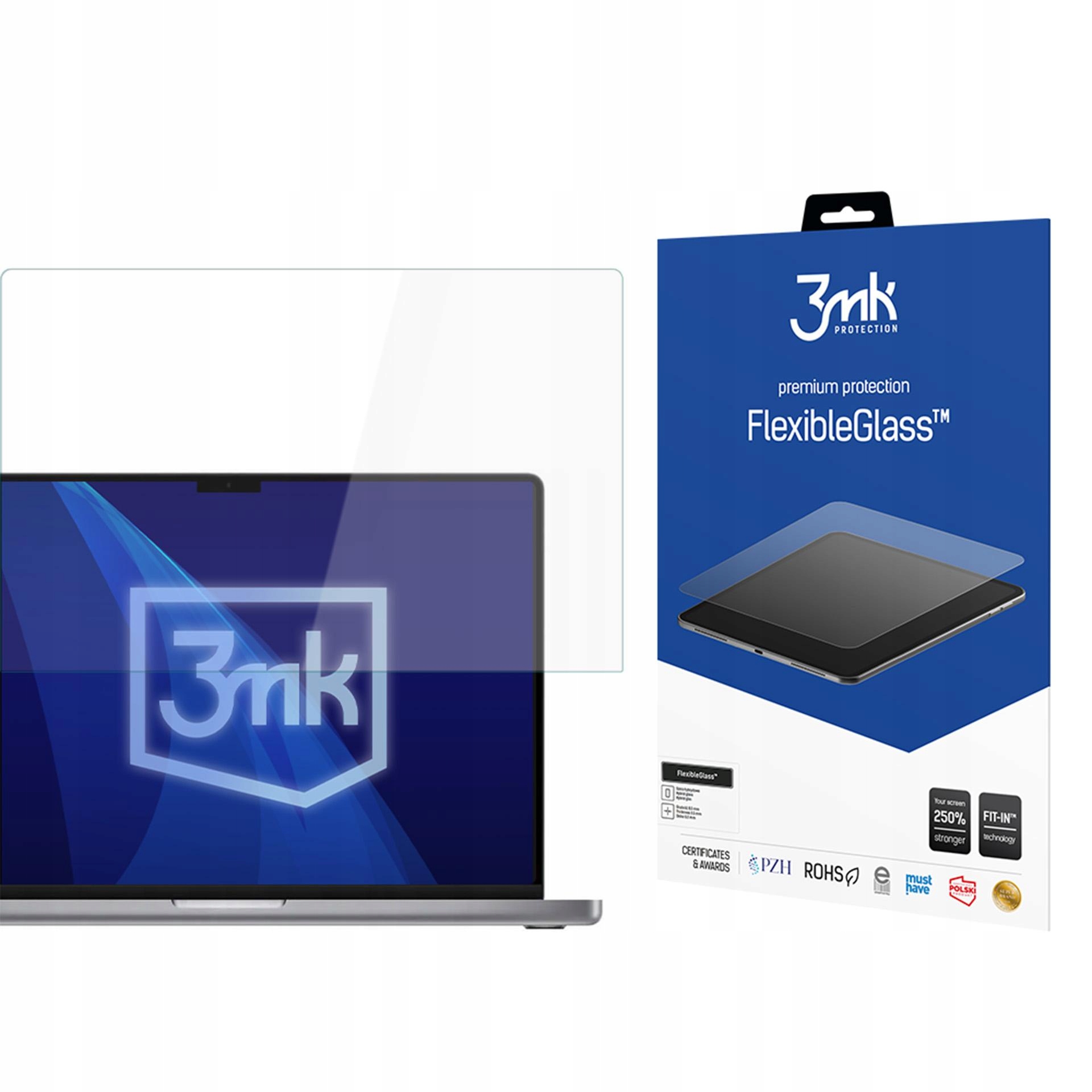 Apple Macbook Pro 16 M1/M2/M3/M4 – Ochrona ekranu z 3mk FlexibleGlass