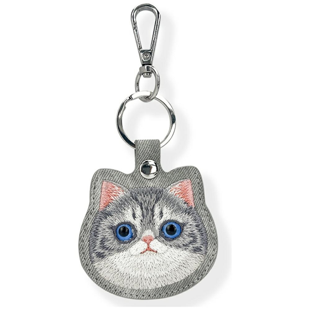 Etui na lokalizator / brelok Nimmy New Big Eyed Pet 2.0 Cat szary – Styl i funkcjonalność w jednym