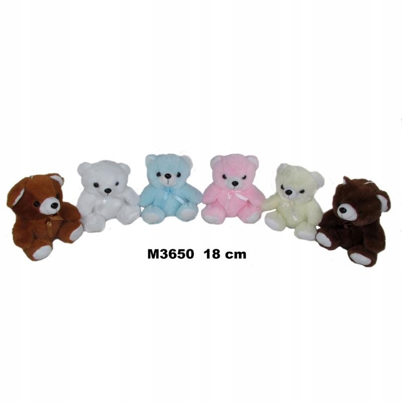 PLUSZAK MIS 18CM SIEDZĄCY Z KOKARDKĄ – Idealny przyjaciel dla Twojego dziecka