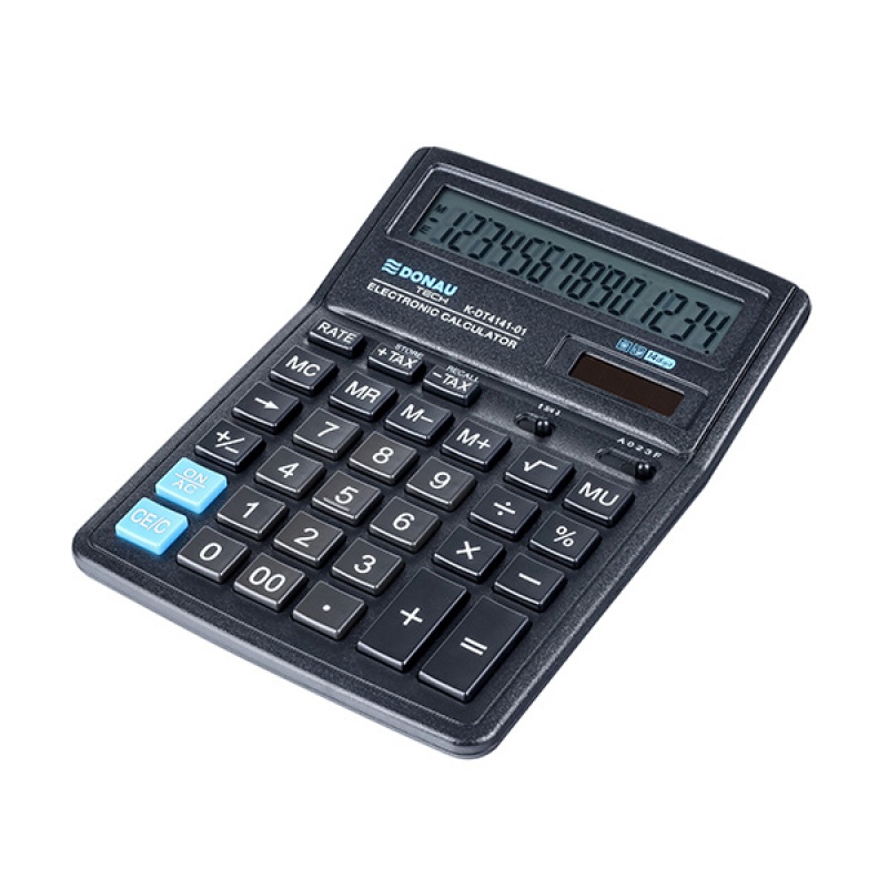 Kalkulator biurowy DONAU TECH K-DT4141-01 – Niezbędne narzędzie w każdym biurze