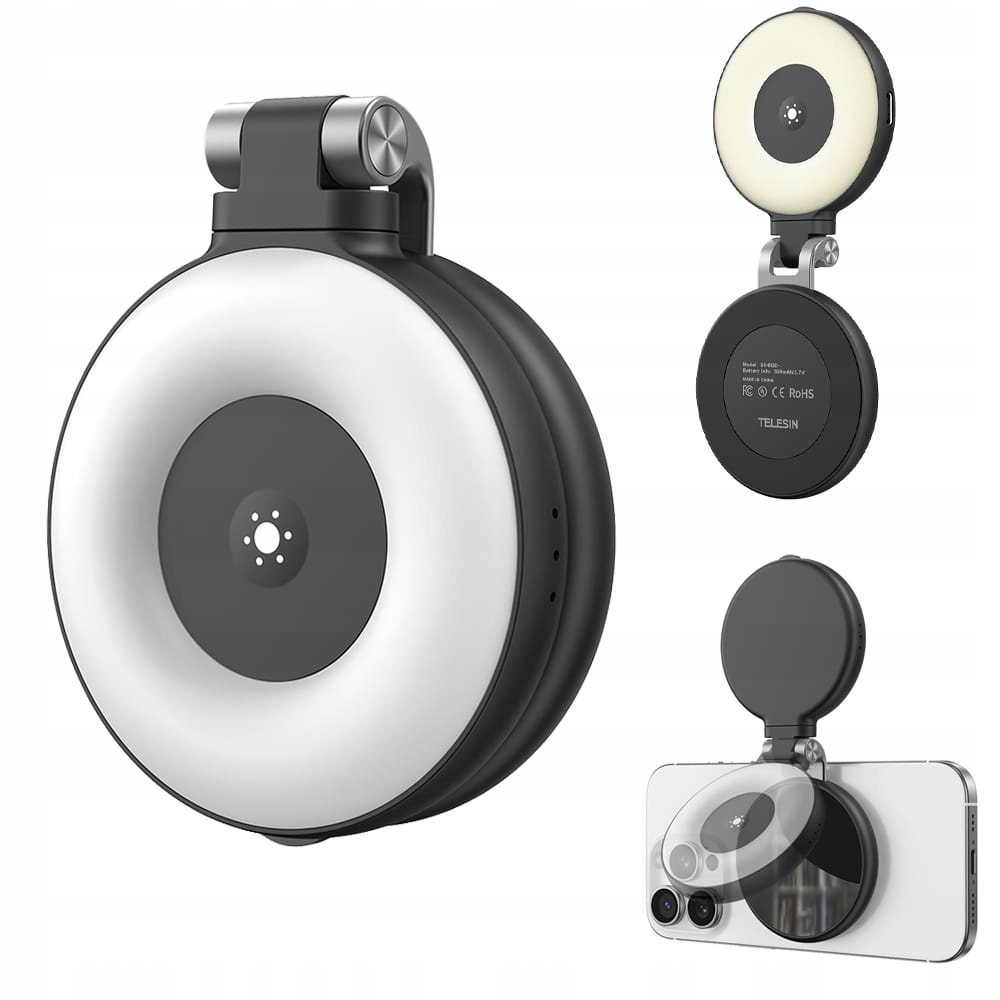 Telesin C03 Magnetic Selfie Ring Light – Idealne oświetlenie do selfie