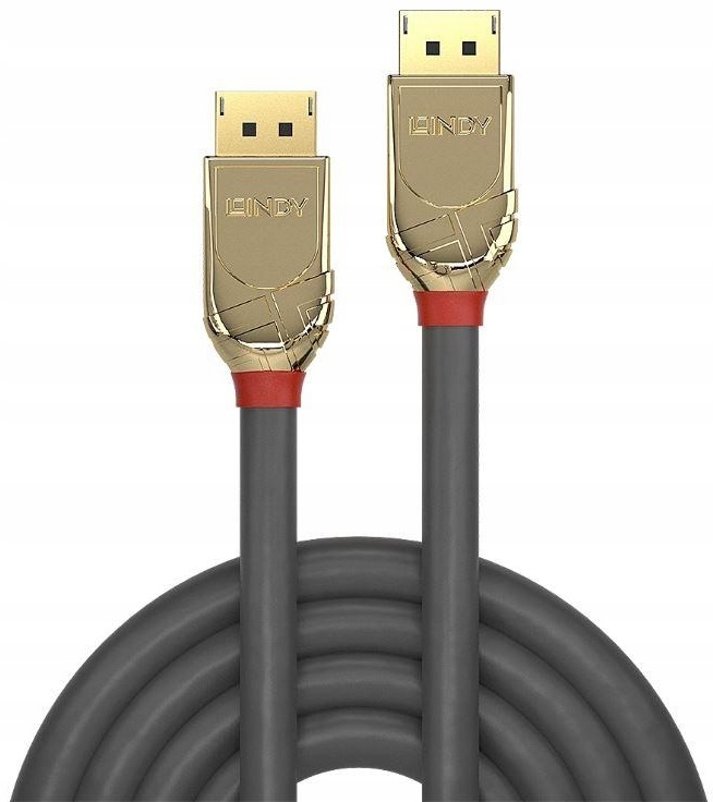 Kabel DisplayPort 1.4 - Lindy Gold Line 36293 3m – Wysoka jakość i niezawodność