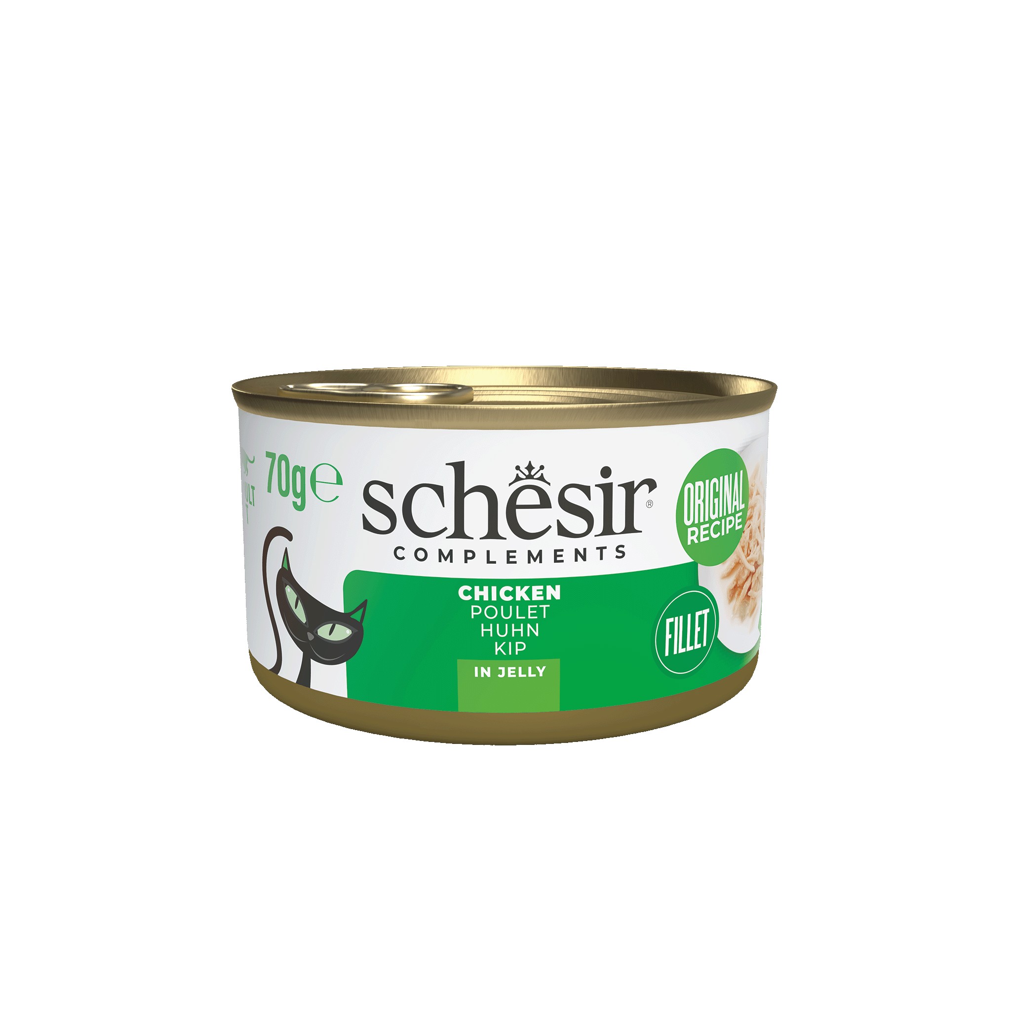 Schesir Adult in Jelly Fileciki z Kurczaka 70g – Naturalna* karma dla Twojego kota