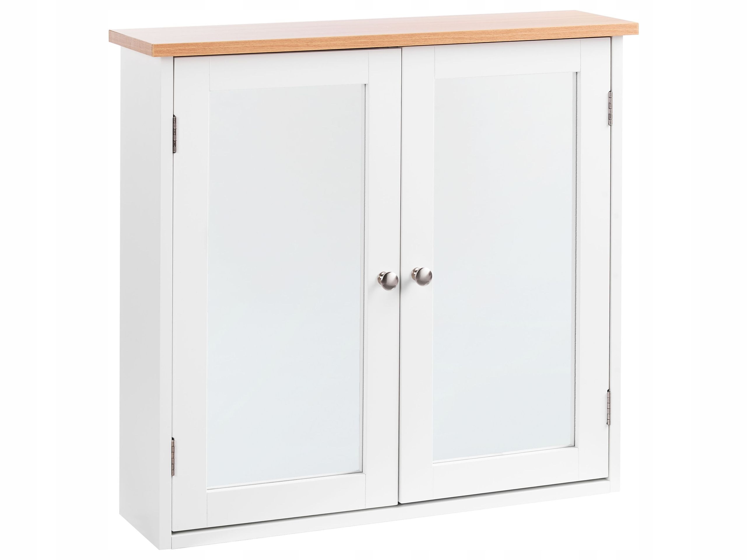 Szafka wisząca łazienkowa z lustrem ALAMOS 65 cm 60 cm Biały – Elegancja i funkcjonalność w Twojej łazience