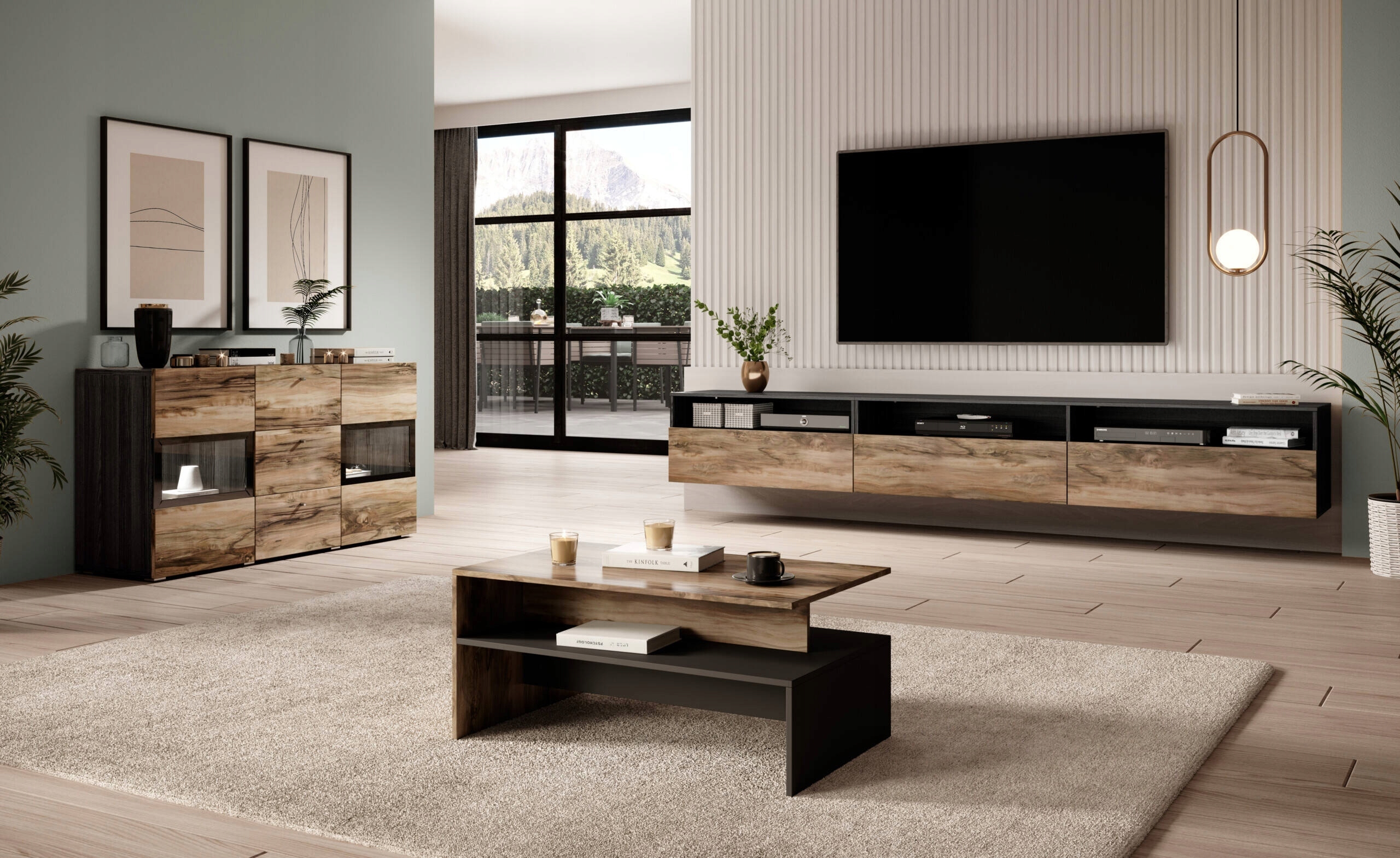 Szafka RTV BAROS 270 cm – Nowoczesny design dla Twojego salonu