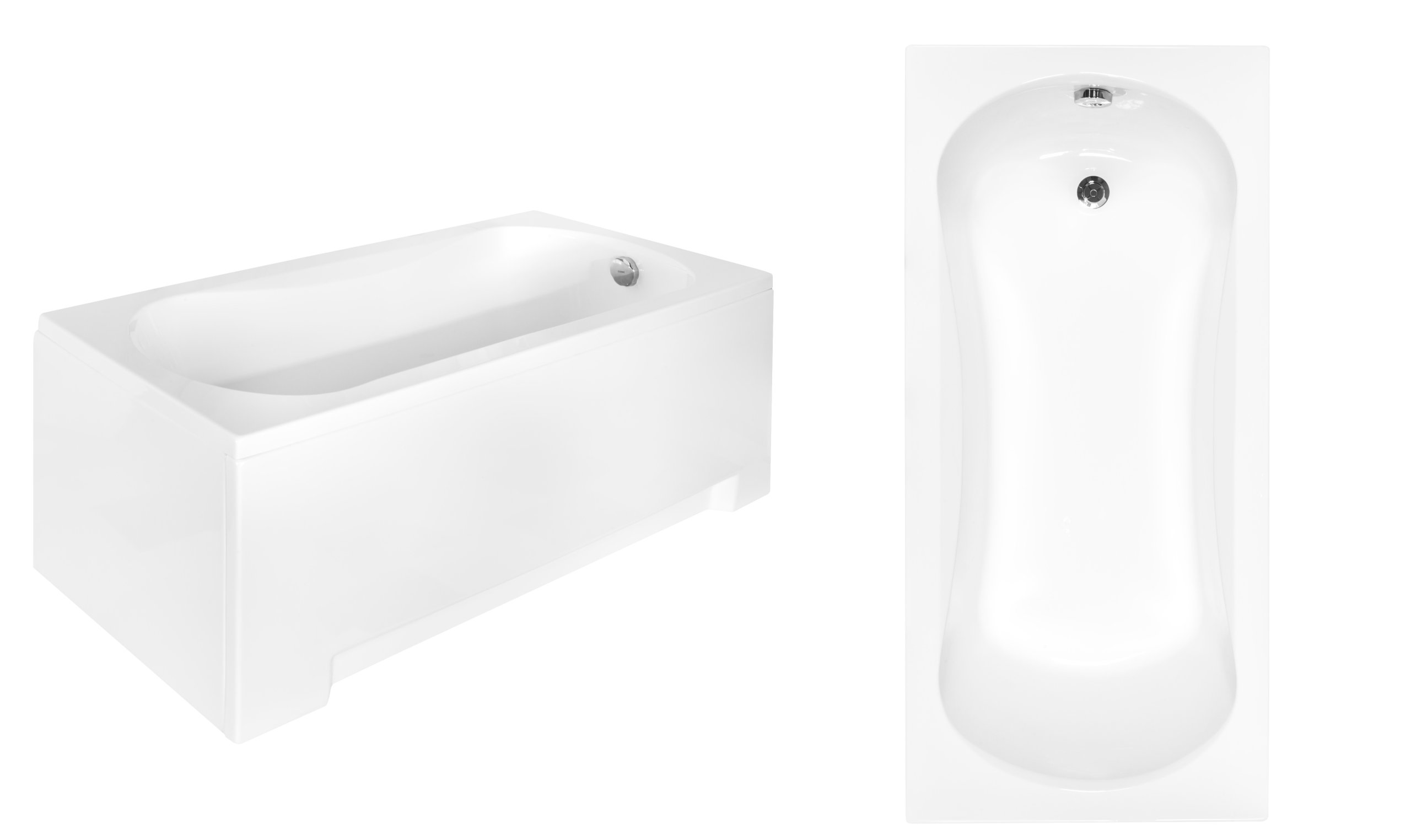 Wymiary i design wanny prostokątnej