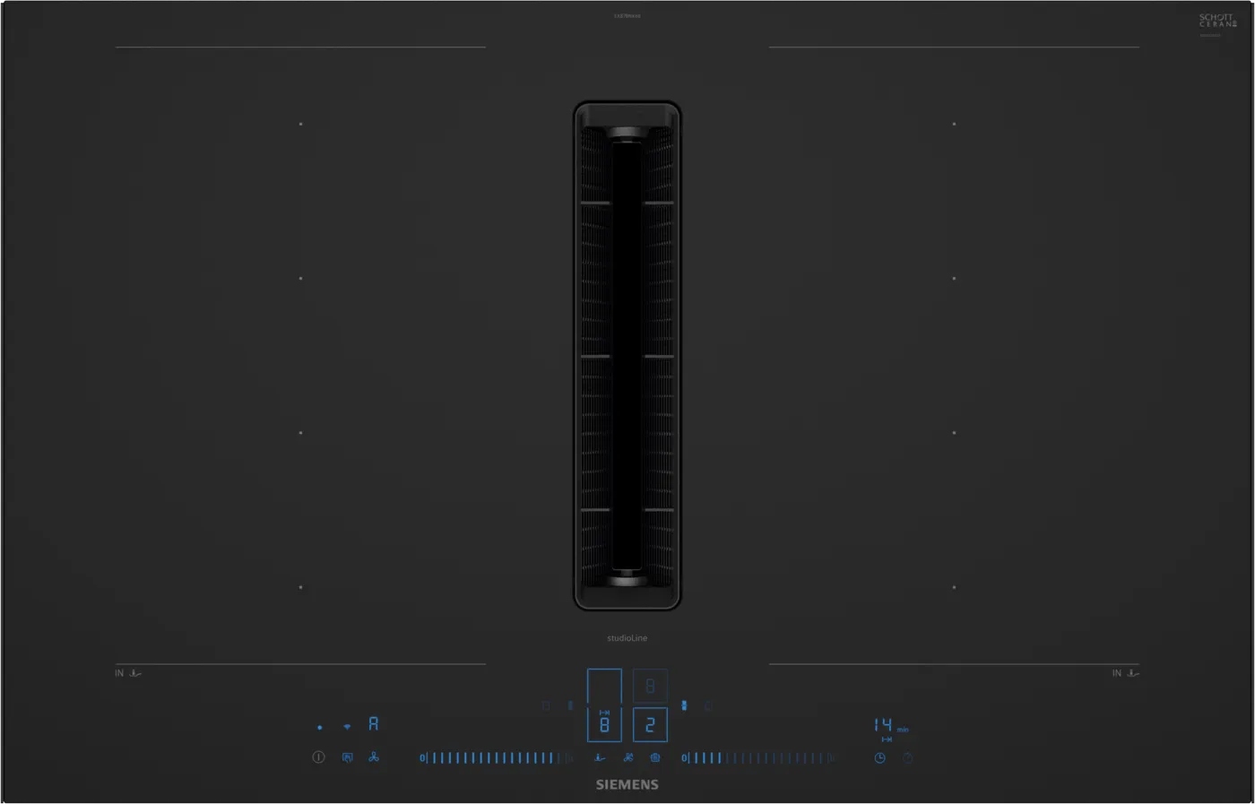 Płyta indukcyjna ze zintegrowanym wyciągiem Siemens iQ700 EX87BNX68E – Nowoczesne gotowanie w Twojej kuchni