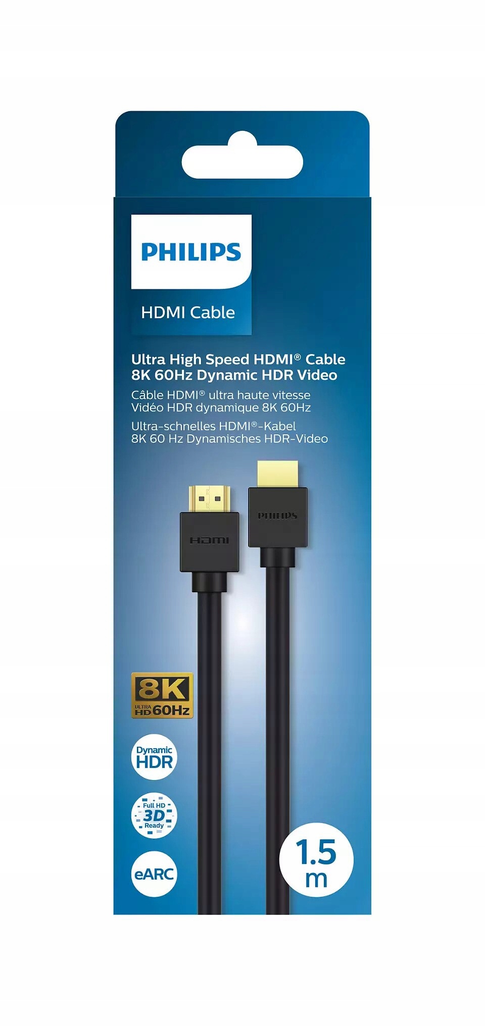 Kabel HDMI Philips SWV9431/00 1,5 m – Najwyższa jakość obrazu i dźwięku