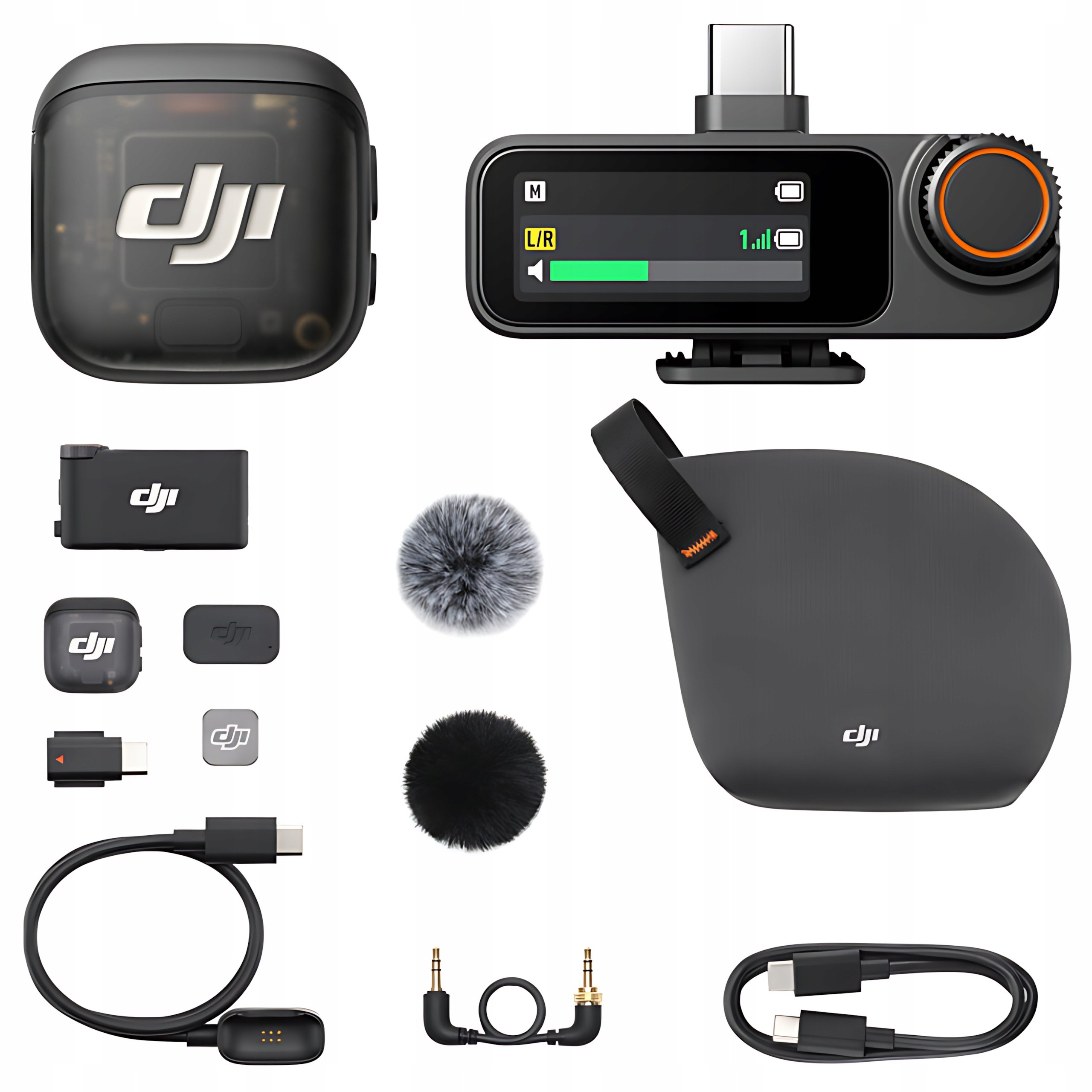 DJI Mic 3 – Zestaw Pojemnościowy Mikrofon Bezprzewodowy Lavalier (1 TX + 1 RX)