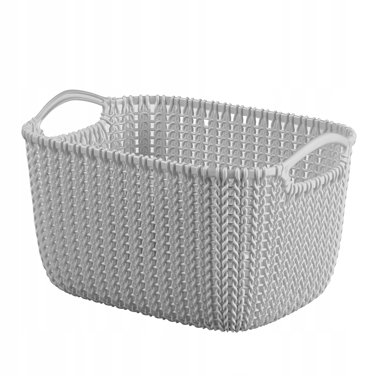 Grozs Knit S taisnsturis 8L – Stylowy kosz do przechowywania w Twoim domu