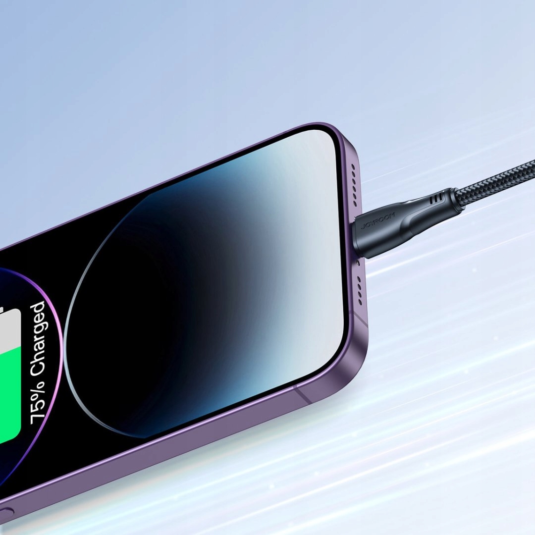 Kabel USB-A - Lightning 3 m Czarny (JYR684) – Szybkie ładowanie i przesył danych