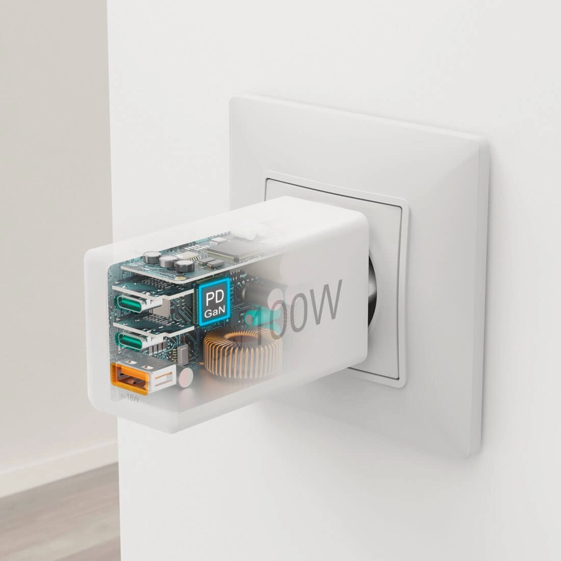 Uniwersalna ładowarka z portami USB-C i USB-A