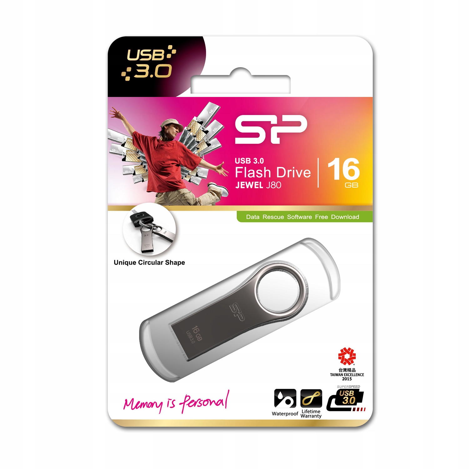 Pendrive Silicon Power Jewel J80 – Pojemność 16 GB i szybki transfer danych