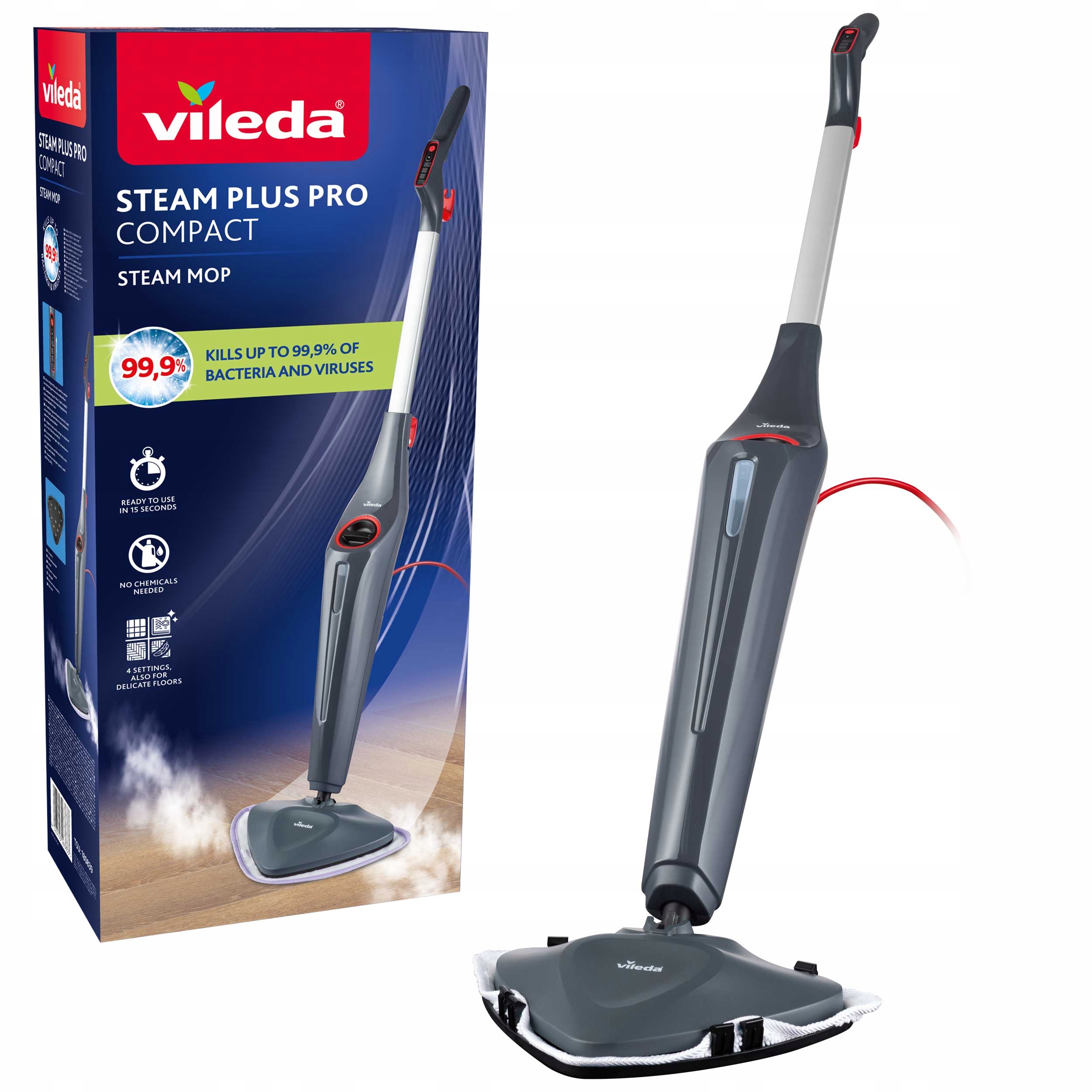 Mop parowy Vileda Steam Plus Pro – Innowacyjne rozwiązanie do czyszczenia podłóg