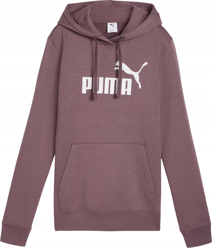 Bluza damska z kapturem kangurka Puma ESS No.1 Logo Hoodie FL wrzosowa – Komfort i styl na co dzień
