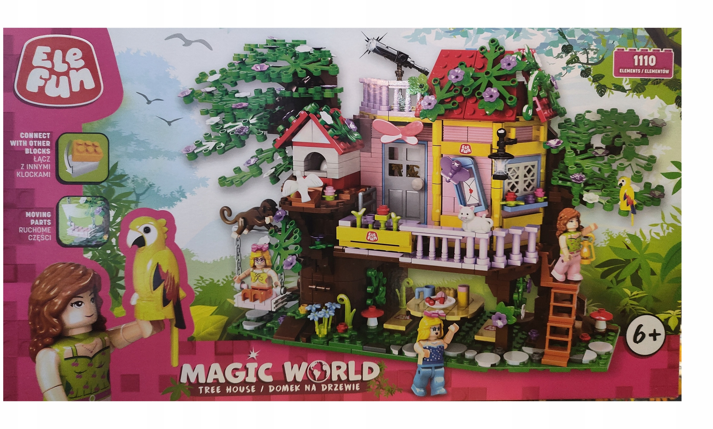Klocki Elefun Magic World Domek na drzewie – Kreatywna zabawa dla dzieci