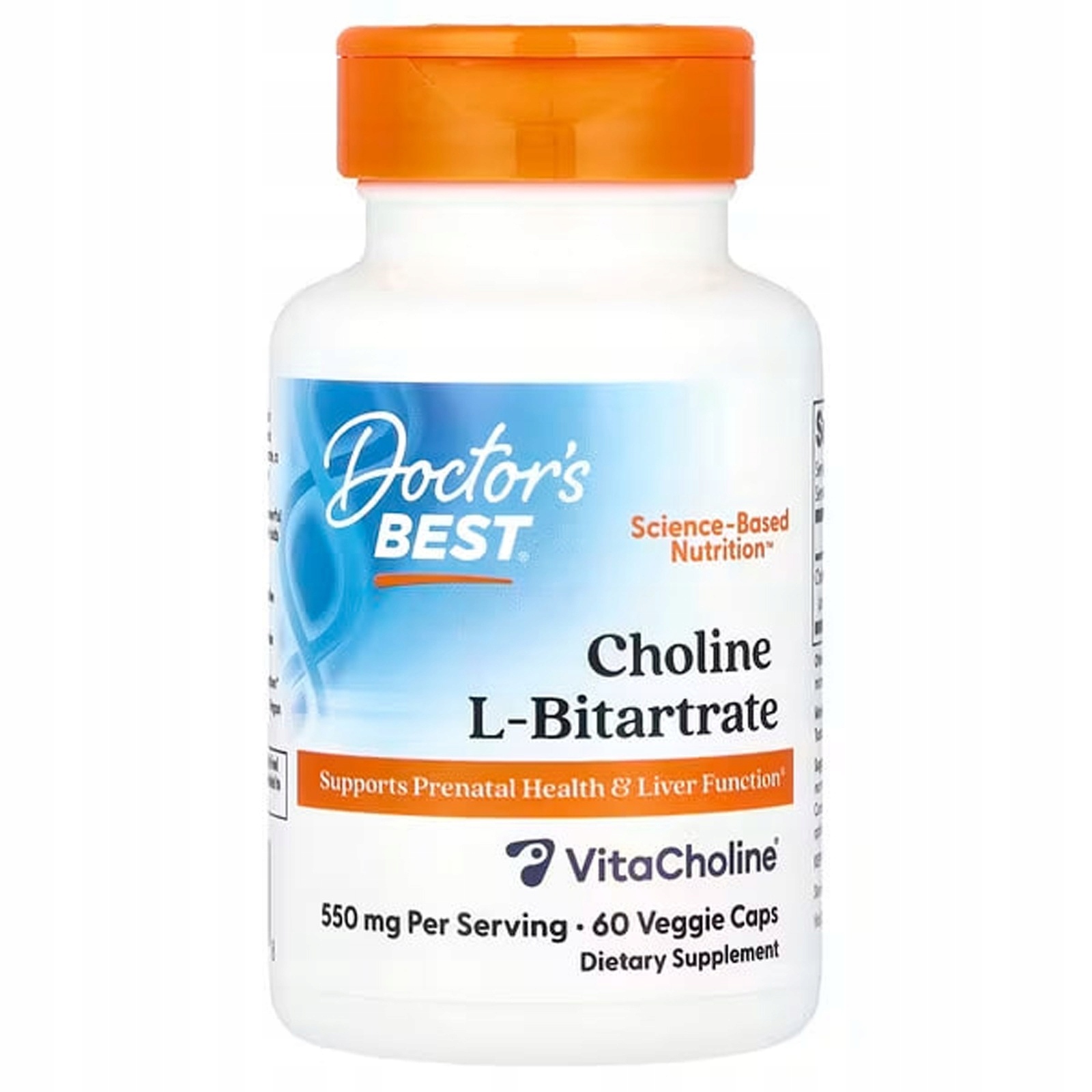 DOCTOR'S BEST Choline L-Bitartrate – Suplement diety dla zdrowia i dobrego samopoczucia