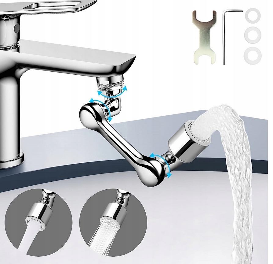 Aerator z funkcją obrotu o 1080 stopni