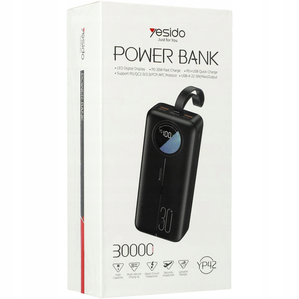 Pojemność 30 000 mAh – Zawsze pełna energia