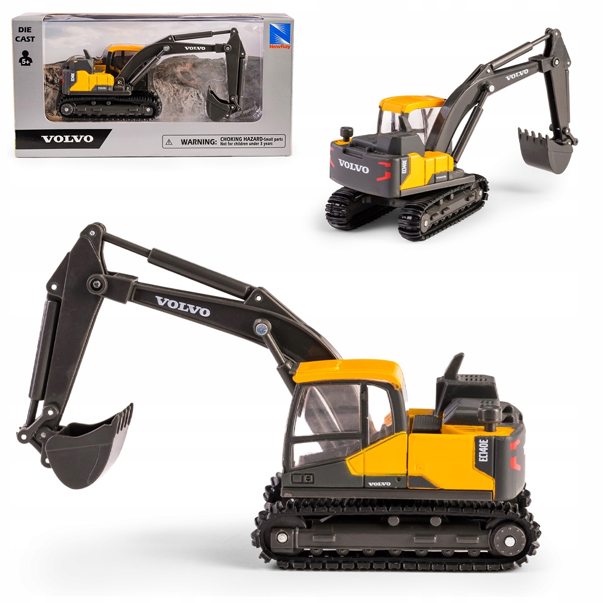 Mini Volvo EC140E – Realistyczna koparka dla małych budowniczych