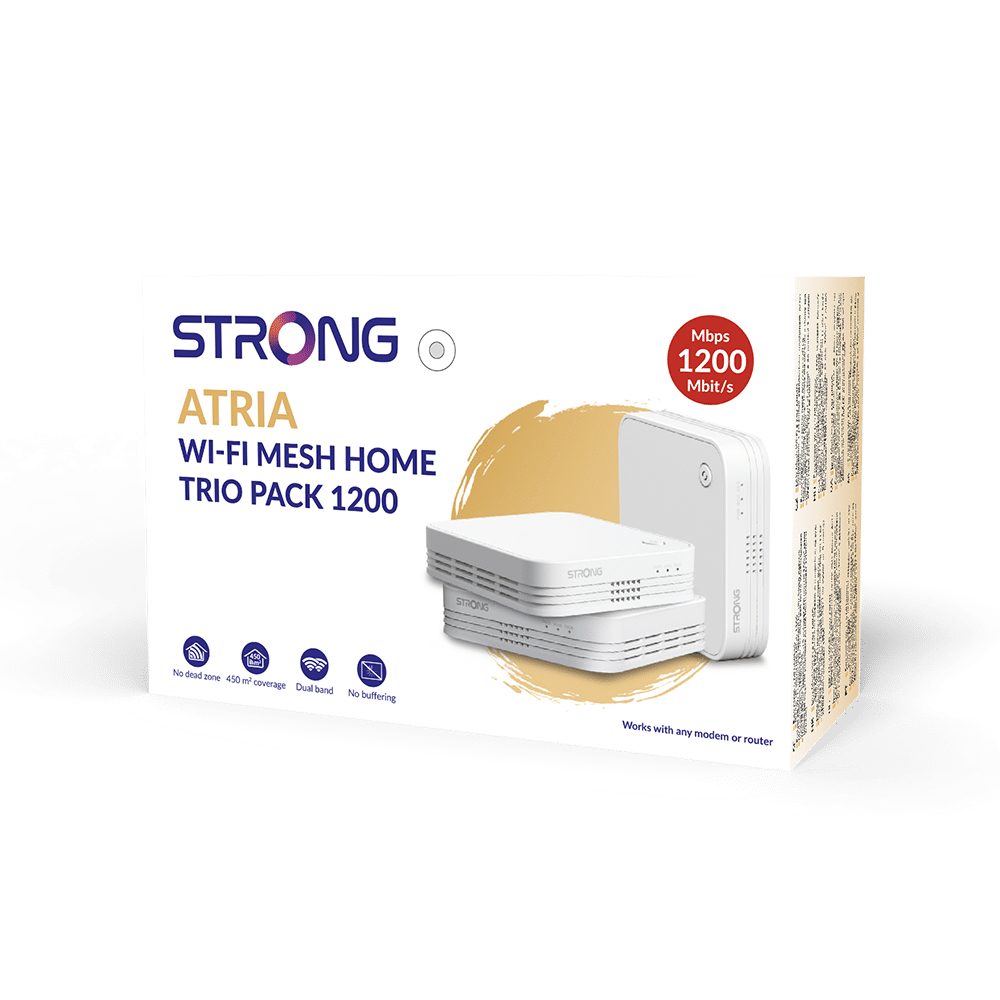 Router Strong Wi-Fi Mesh Home Trio Pack 1200 – Szybka i stabilna sieć dla Twojego domu