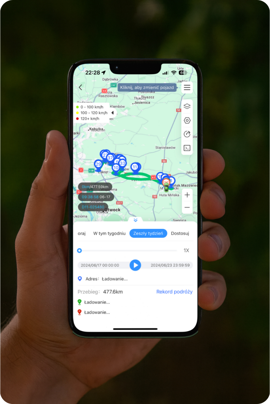 Niezawodne śledzenie pojazdów w czasie rzeczywistym