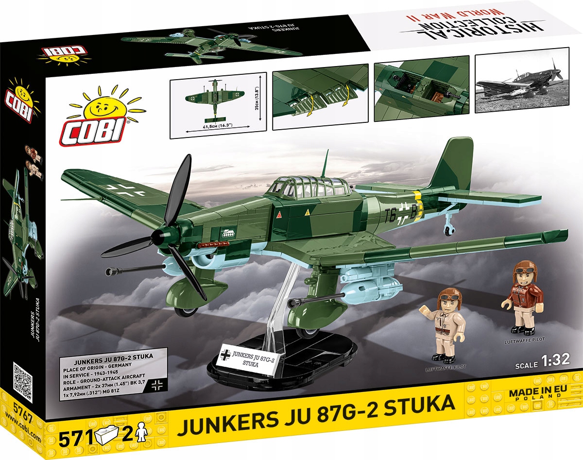 Zestaw zawiera 2 figurki pilotów Luftwaffe