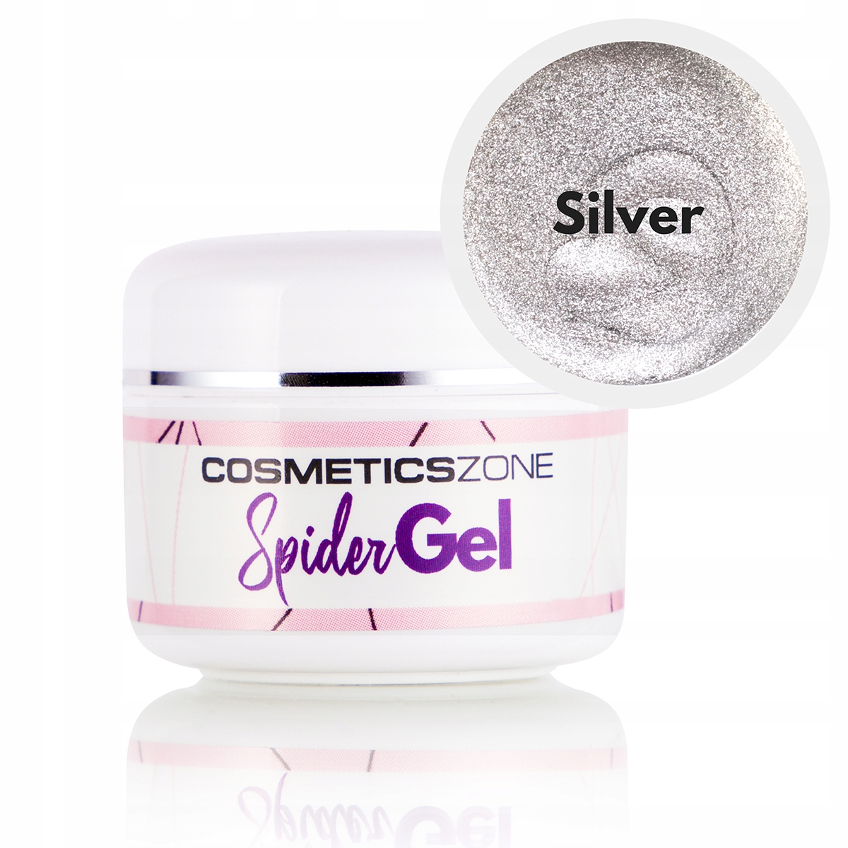 COSMETICS ZONE SPIDER GEL 5ML DO ZDOBIEŃ SILVER