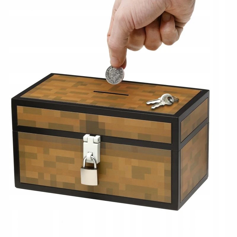 Skarbonka Minecraft Chest Money Box – Idealny sposób na oszczędzanie dla fanów gry