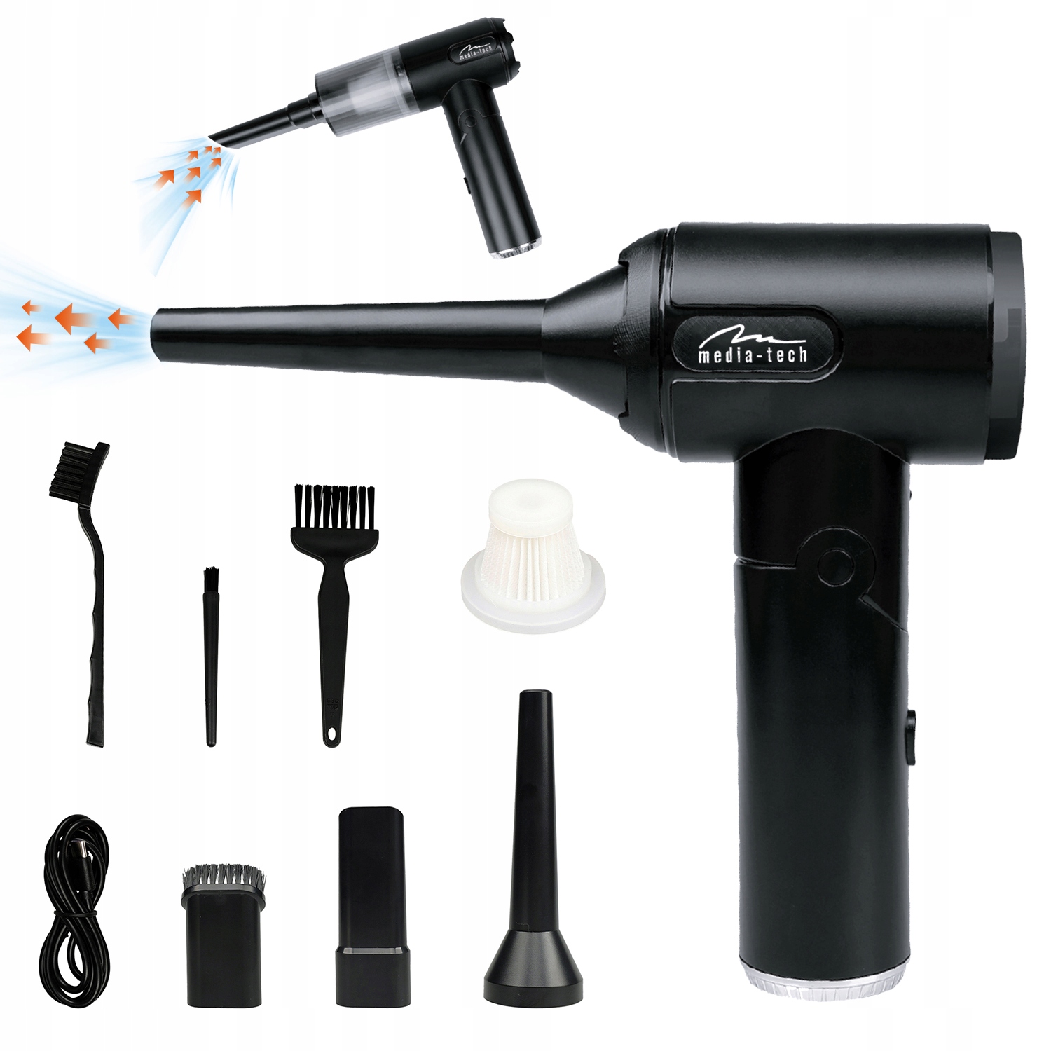 Dmuchawa bezprzewodowa 2 w 1 Media-Tech MT6538 JET AIR DUSTER – Idealne rozwiązanie do czyszczenia