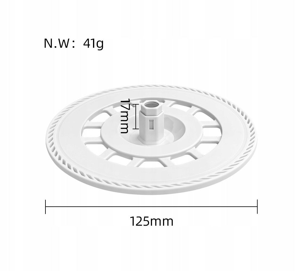 Średnica 125 mm – perfekcyjne dopasowanie do systemu mopującego