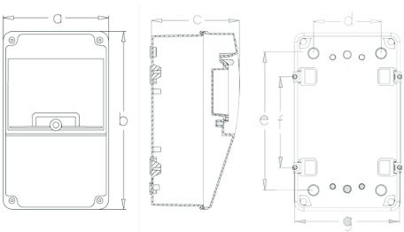 Rozdzielnica IP65 6 modułowa natynkowa