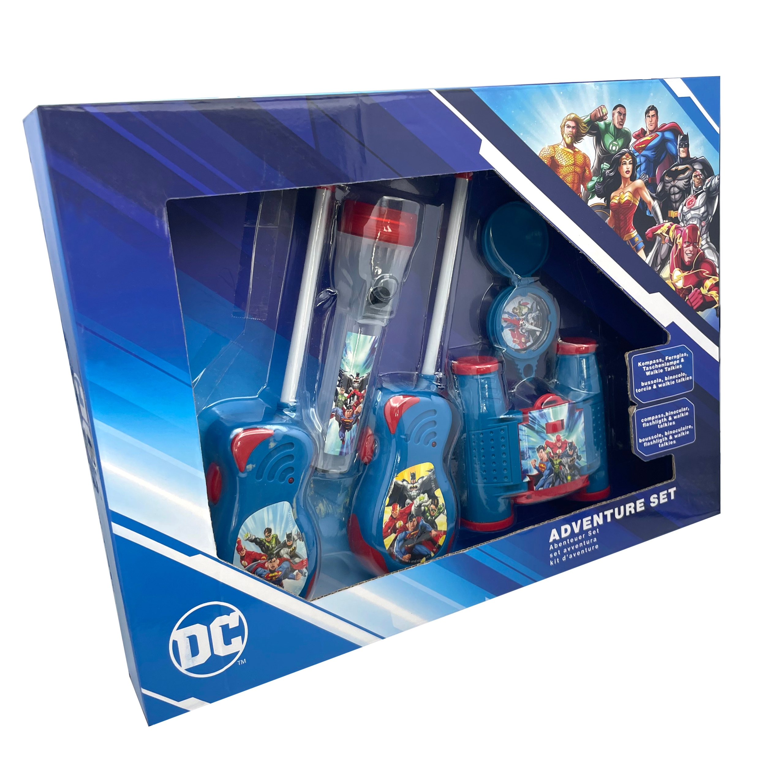 Tematyczny zestaw dla małych odkrywców z postaciami DC Comics