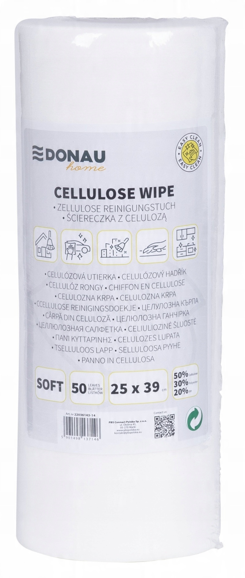 Wymiary i skład materiałowy – 25x39 cm, 50 listków