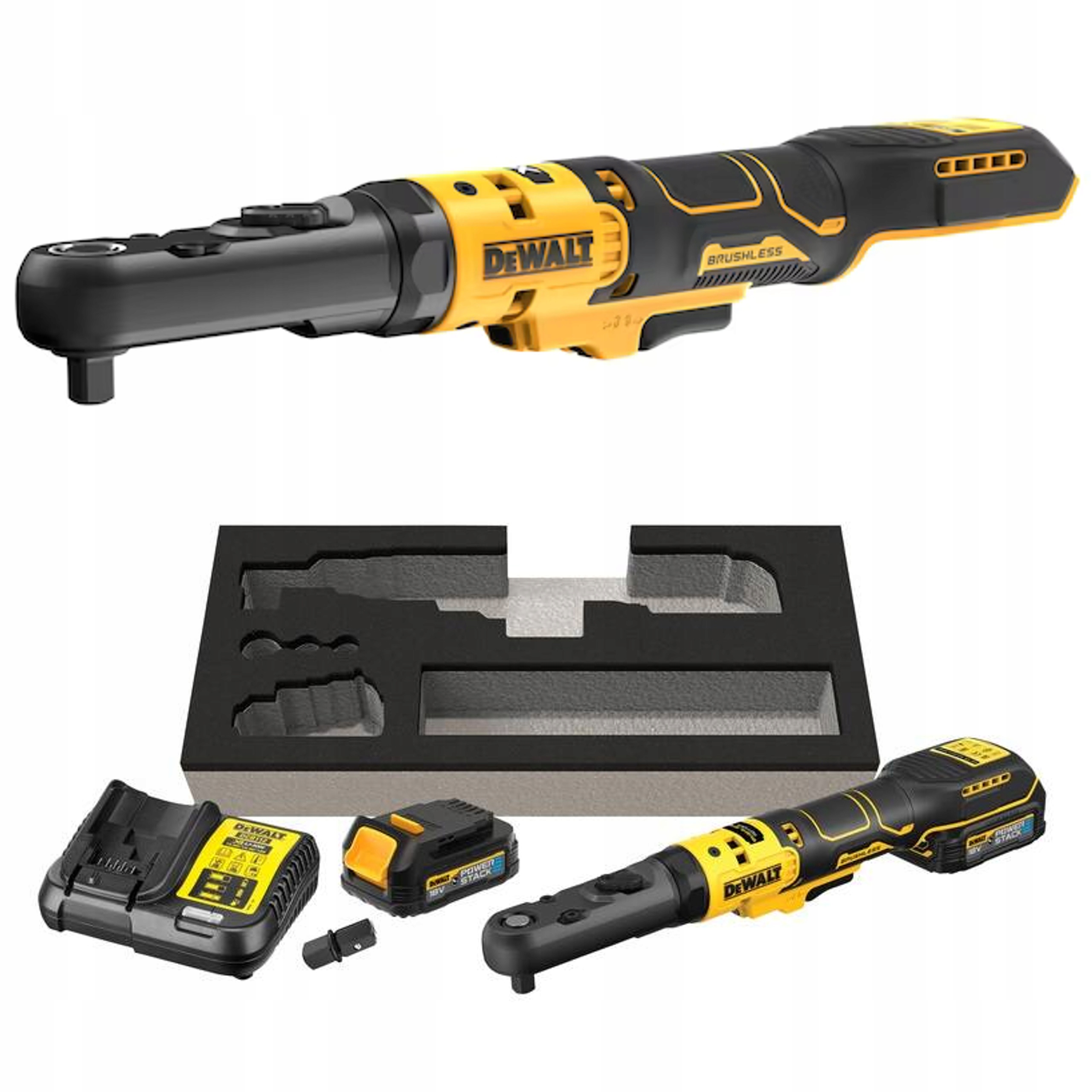 Klucz udarowy Dewalt GRZECHOTKA UDAROWA AKUMULATOROWA 1/2'' 3/8'' XR 18V 2*1.7AH – Wydajność i wygoda w jednym