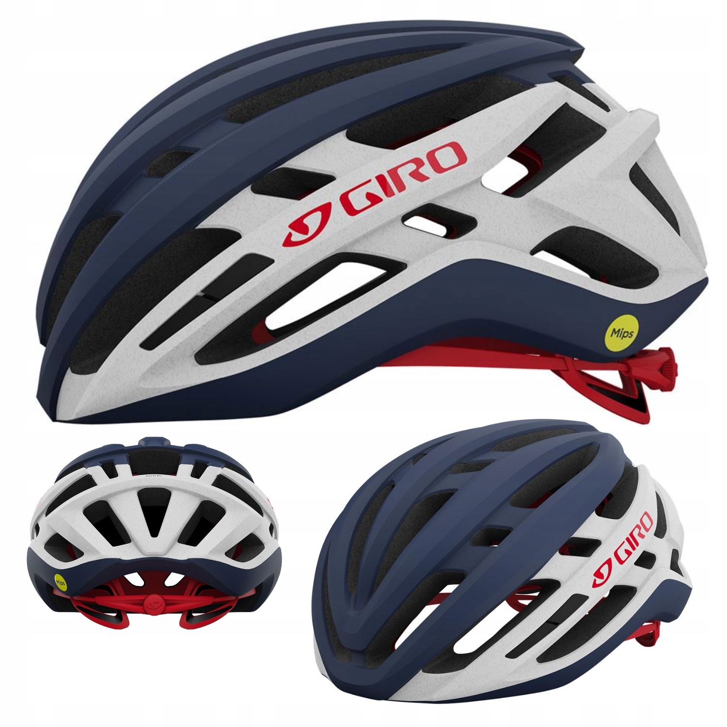 Stylowy design – Kask w kolorze Matte Midnight White Red
