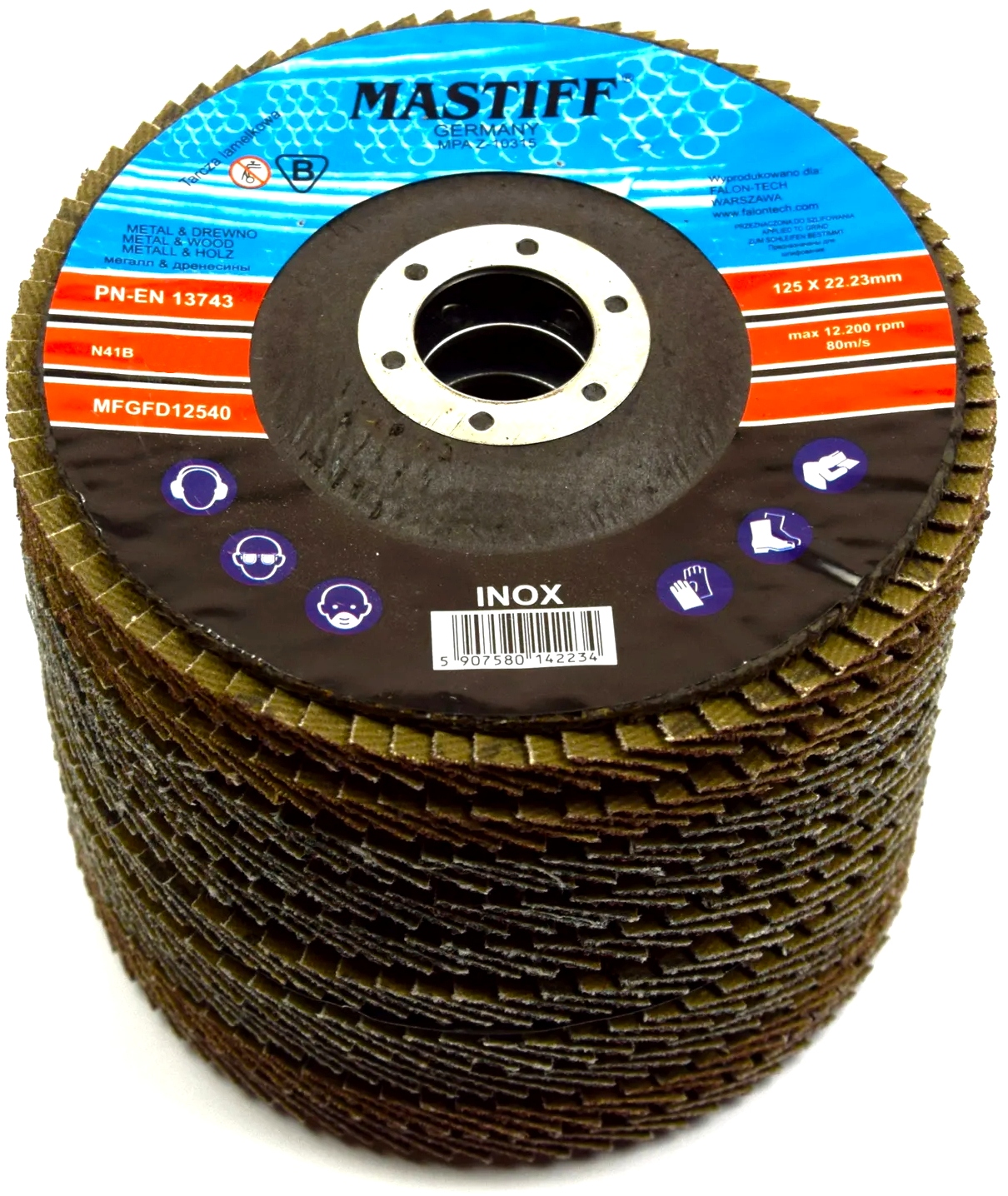 Wersja wypukła do szlifowania krawędzi i spawów