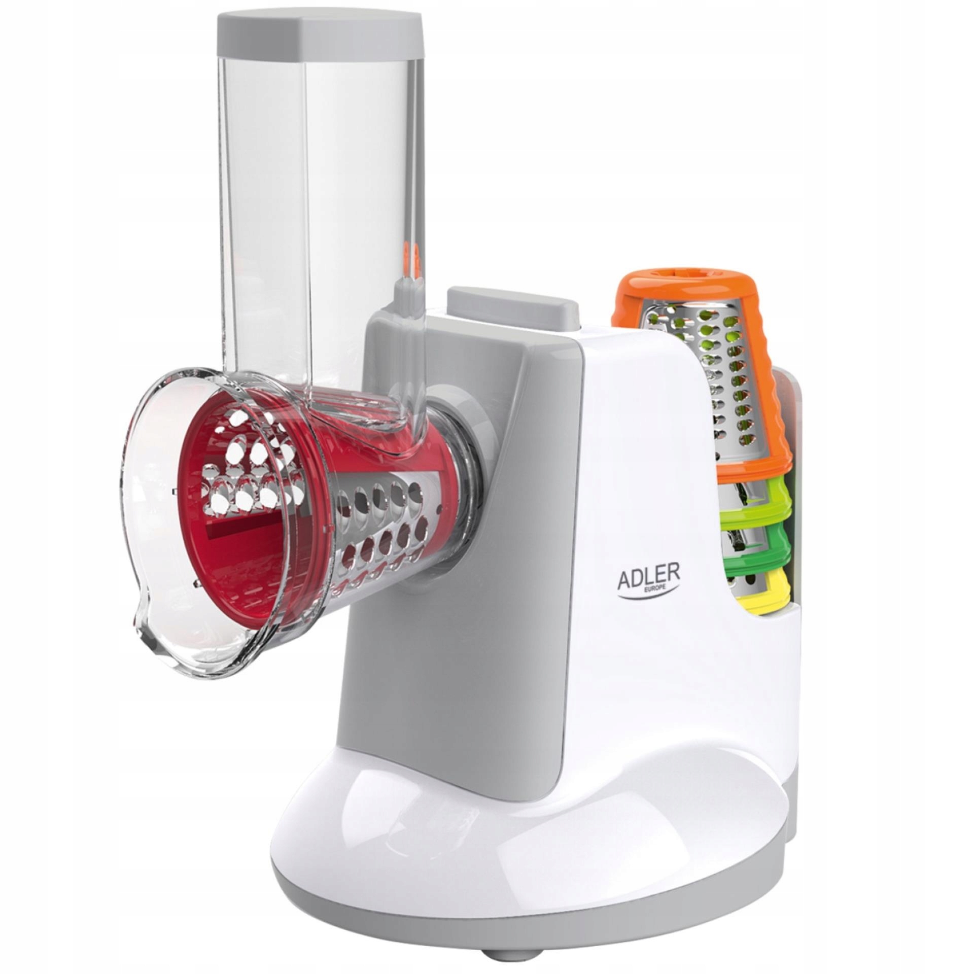 Szatkownica do warzyw z 5 nasadkami Adler AD4815 – Szybkie i wygodne przygotowywanie posiłków!