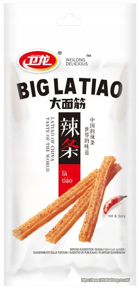 Big La Tiao przekąska Hot & Spicy 106g - Wei-Long – Idealna na każdą okazję