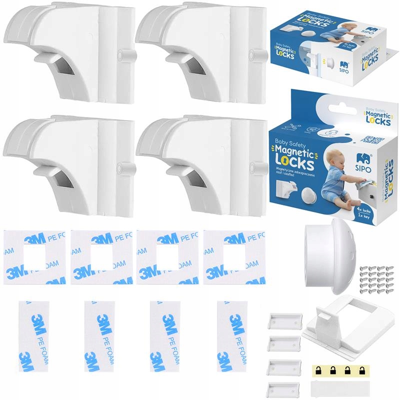 SIPO-SBS-M4 Zabezpieczenie Magnetyczne 4+1 – Bezpieczne rozwiązanie dla Twojego dziecka