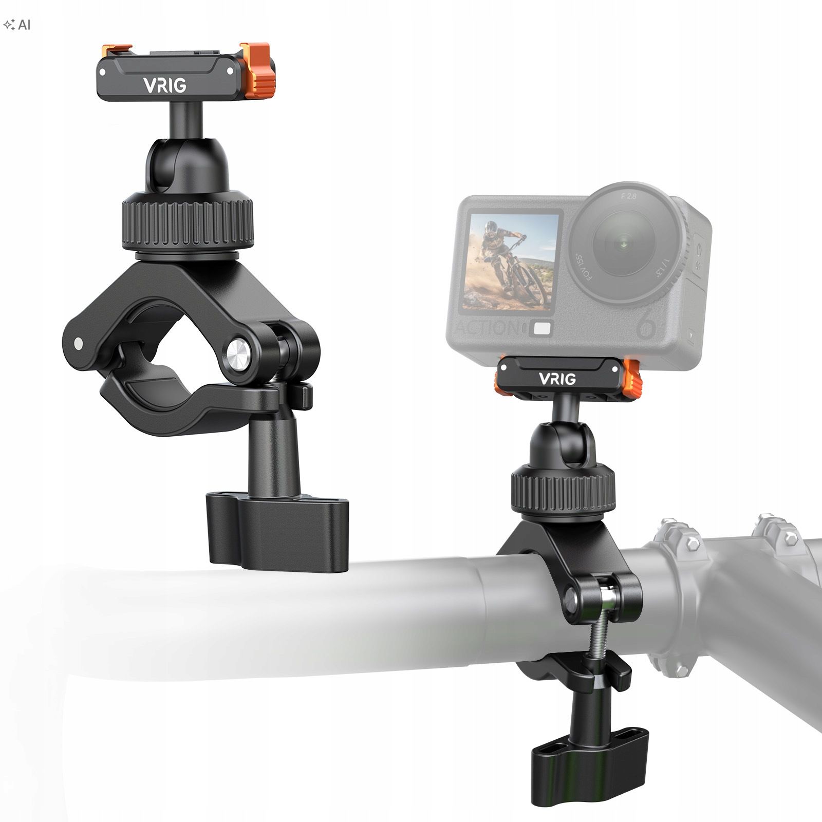 Uchwyt na kierownicę rower motocykl do DJI Action 6 5 Pro 4 3 Osmo 360 – Idealne rozwiązanie do nagrywania w ruchu