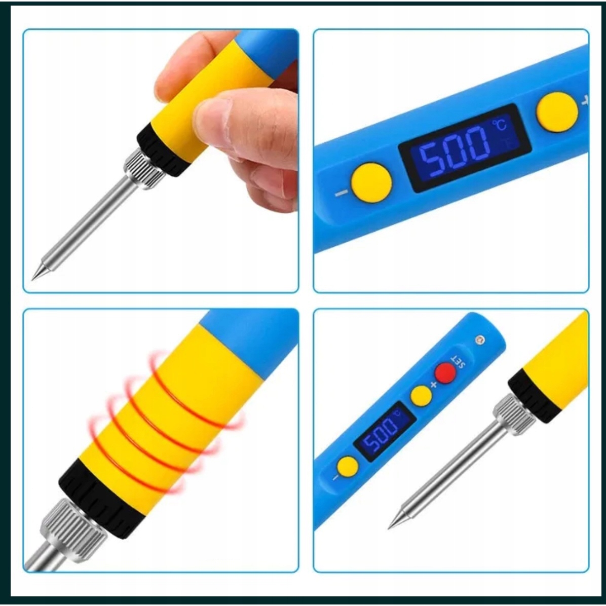 Precyzyjna regulacja temperatury do 500°C