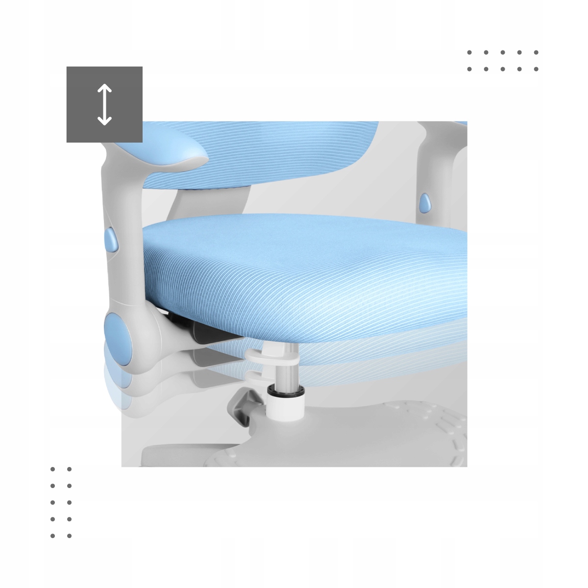 Nowoczesne krzesło obrotowe dla dzieci