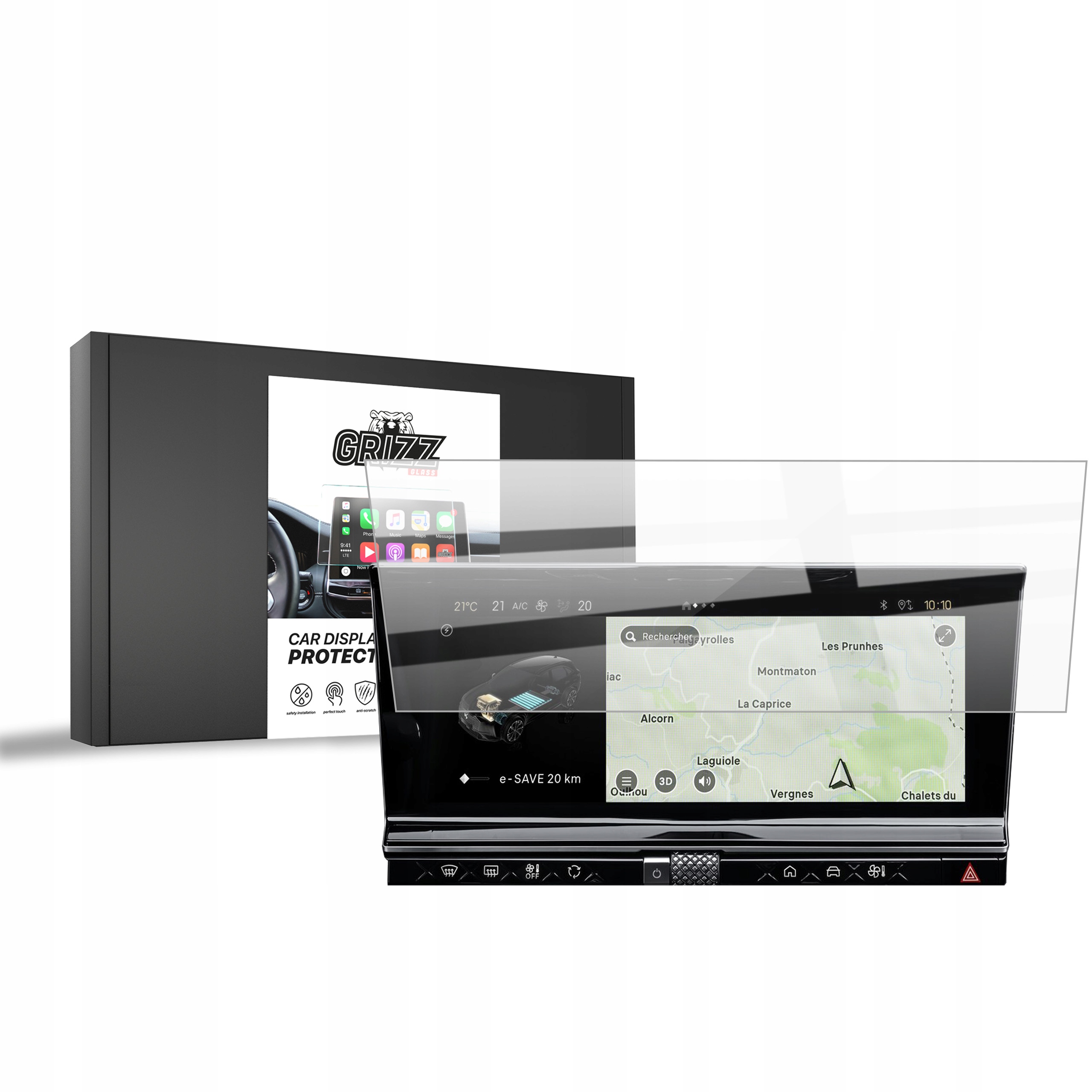 Folia ceramiczna GrizzGlass CarDisplay Protection do DS7 2017-2022 – Doskonała ochrona wyświetlacza