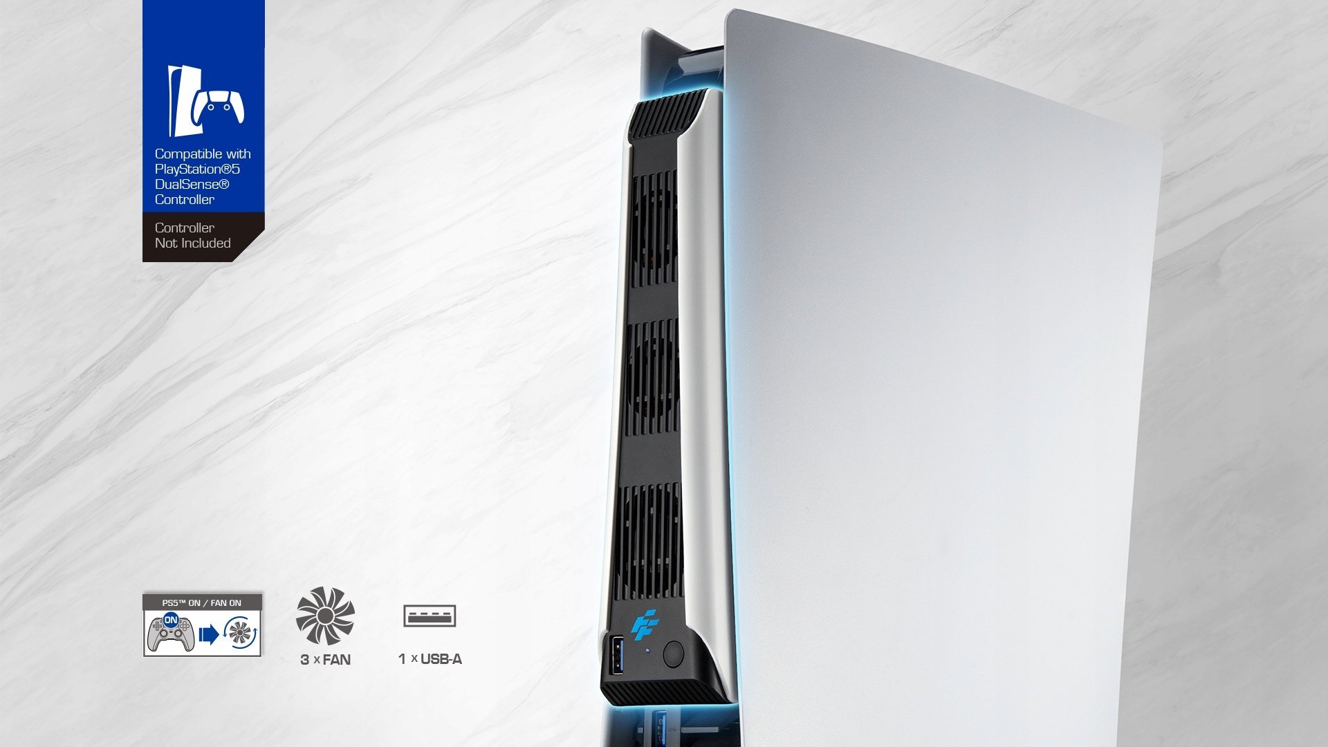 Wentylator chłodzący FLASHFIRE COOLING FAN FOR PS5 P701 – Optymalne chłodzenie dla Twojej konsoli