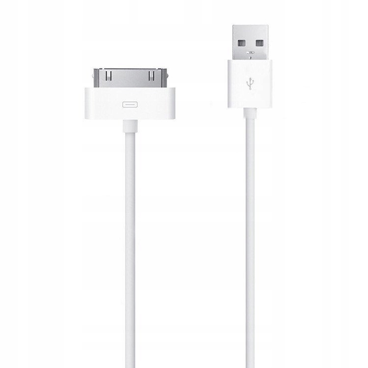 Kabel USB A do iPhone 30-pin (iPhone 4) 1A C606 1 m biały – Idealne rozwiązanie do ładowania i przesyłania danych