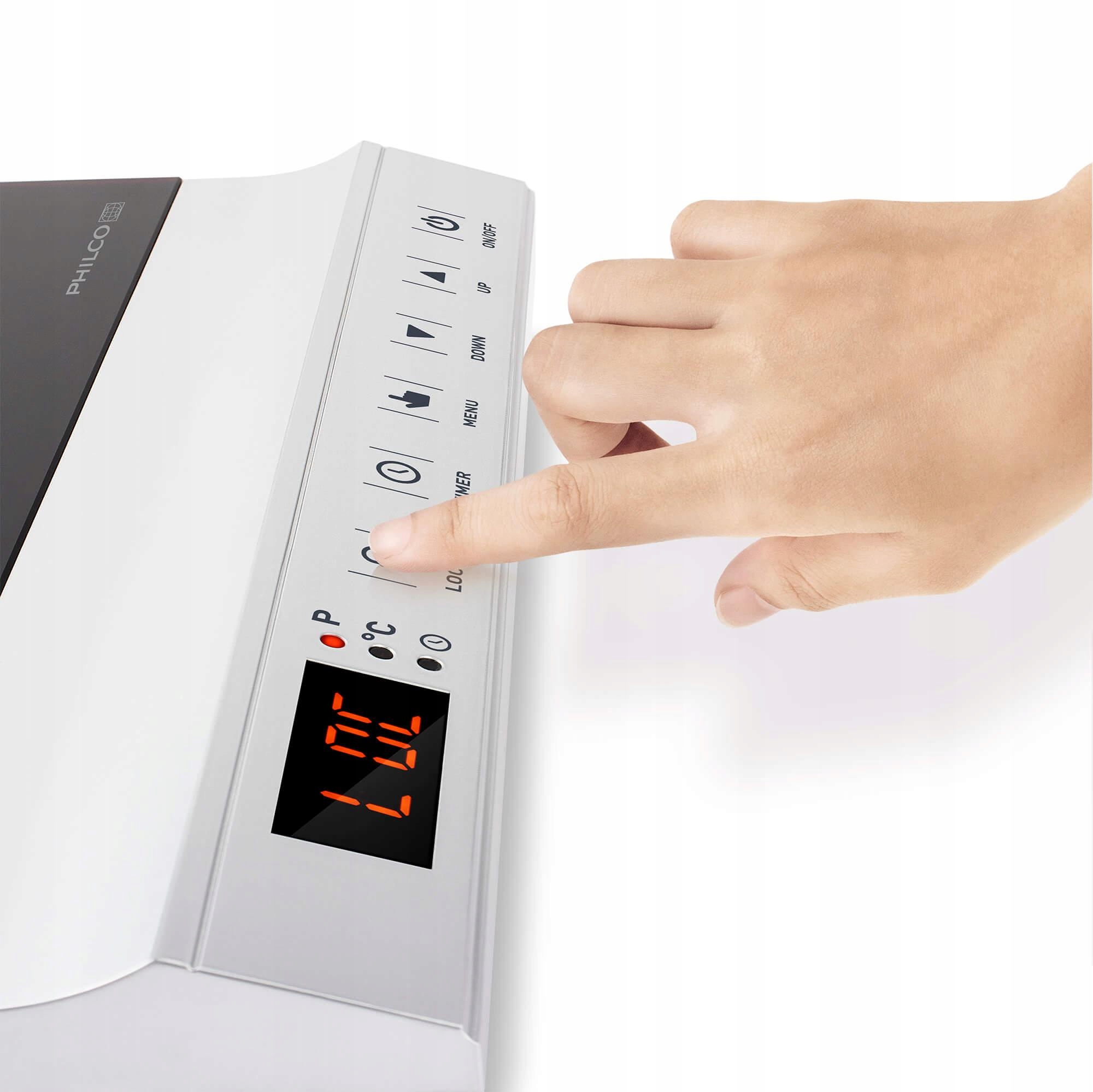 Intuicyjne sterowanie dotykowe i wyświetlacz LED