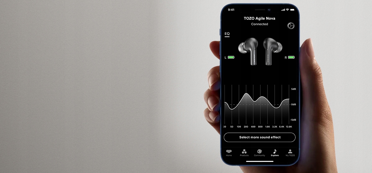 Personalizacja dźwięku dzięki aplikacji TOZO APP