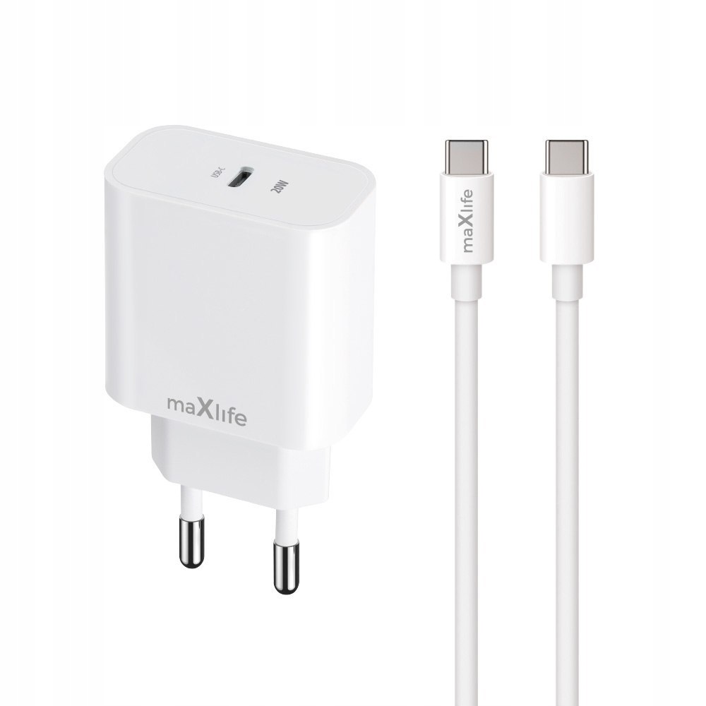 Maxlife ładowarka sieciowa PD QC MXTC-06-20C 1x USB-C 20W – Szybkie ładowanie w zasięgu ręki